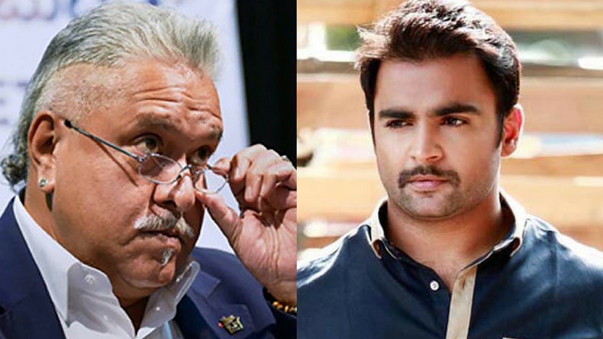 Vijay Mallya and Sachiin Joshi. (Photo: PTI/ <a href="https://twitter.com/Born_93/status/850980515532292097">Twitter/ @born_93</a>)