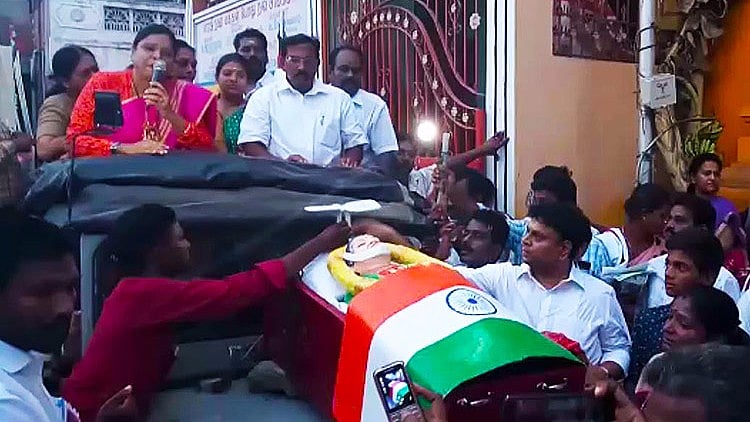 

The campaign took place on Thursday at Korukupet in RK Nagar. (Photo Courtesy: The News Minute)