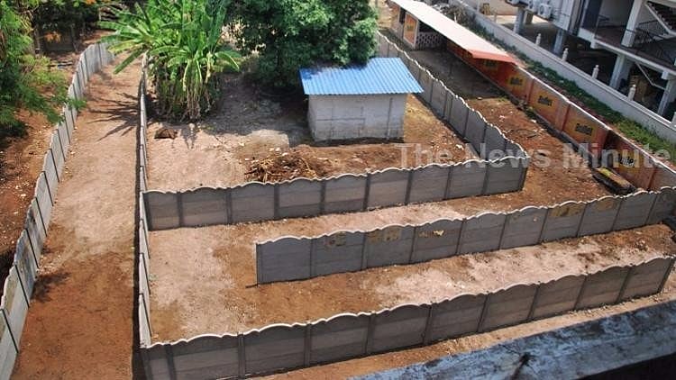 The bar owner of Aishwarya restobar decided to take another route and build a 250- 300 metre path that leads to his restobar. (Photo: <i>The News Minute</i>)