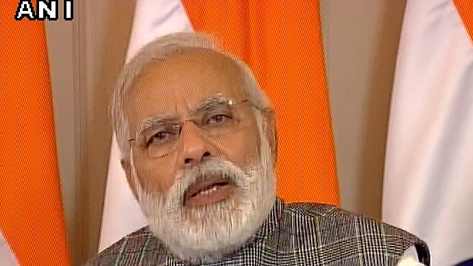 Prime Minister Narendra Modi addressing innovators at the ‘Smart India Hackathon’. (Photo: ANI)