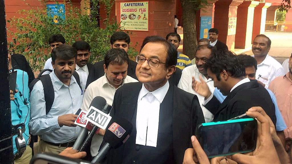 P Chidambaram maintains his silence over the raid (Photo: PTI)