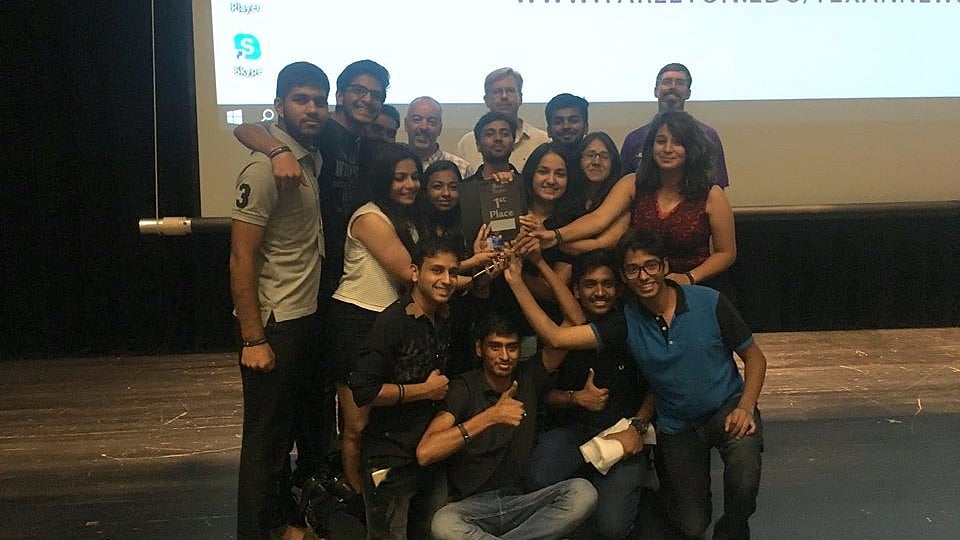 Team Astral after winning the Global Aerospace Competition held in Texas, US