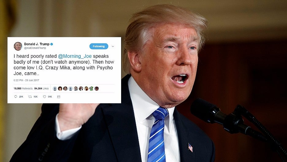 Donald Trump launched a scathing attack against two journalists from MSNBC.&nbsp;