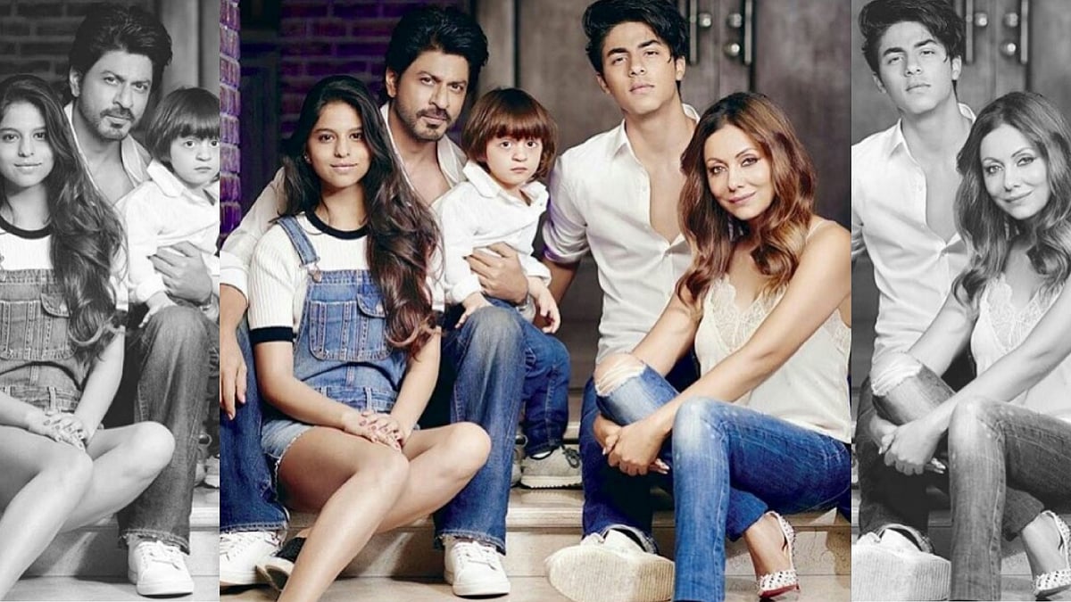 Shah Rukh Khan and Gauri Khan with Aryan, Suhana and AbRam. (Photo courtesy: Instagram)