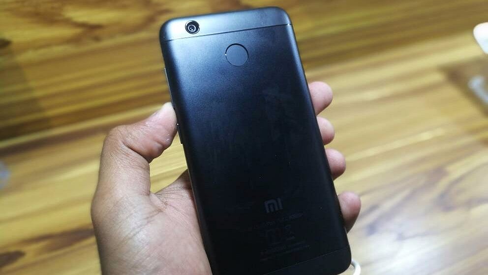 The matte black finish variant of the Redmi 4. 