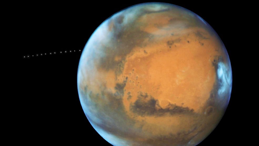 Phobos is just 16.5 miles by 13.5 miles by 11 miles.