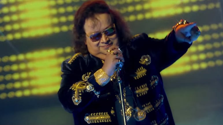 

Bappi Lahiri in a still from <i>Dilli Ki Raat</i>.