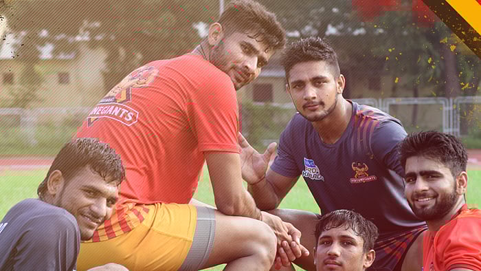 Gujarat FortuneGiants’ training session.&nbsp;