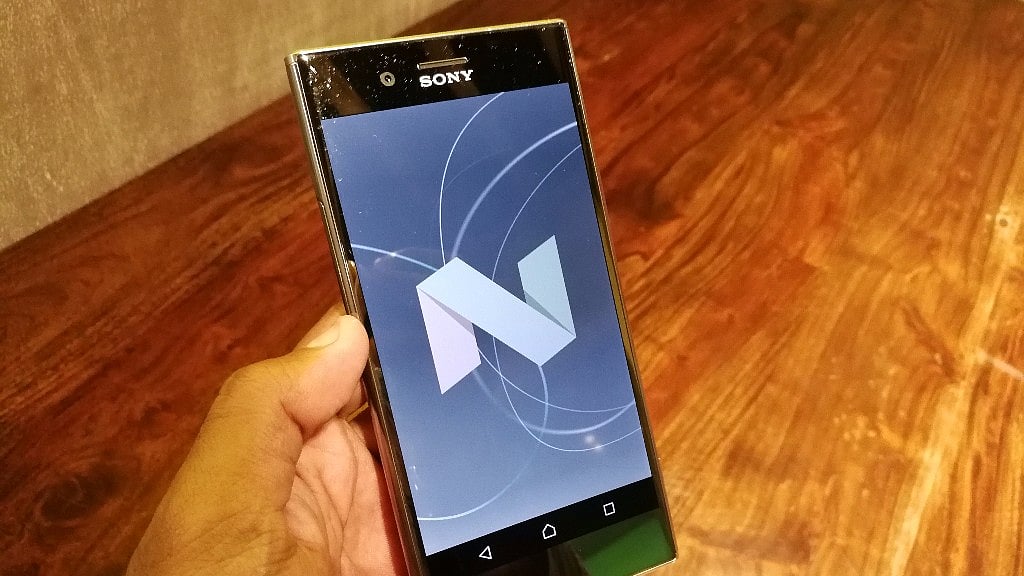 XZ Premium runs on Android Nougat 7.1 