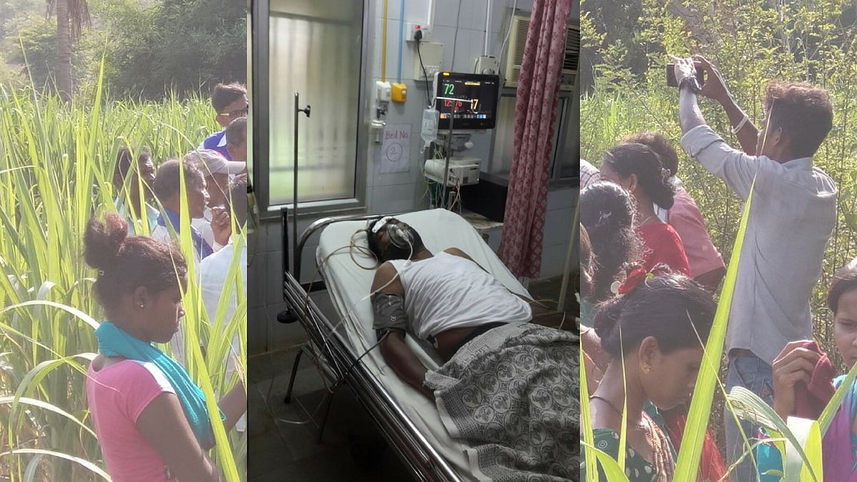  Dalit leader Tanaji Kamble, 50, who is now recuperating at a hospital after the assault.