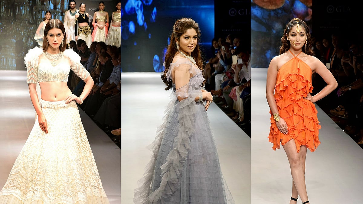 Kriti Sanon, Bhumi Pednekar and Yami Gautam were showstoppers at the IIJW 2017.