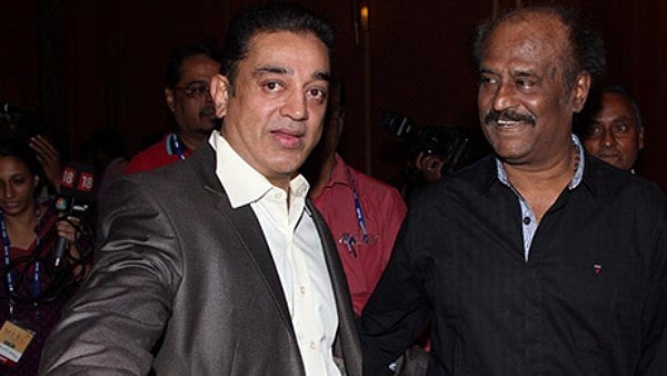 Kamal Haasan and Rajinikanth. (Photo Courtesy: Twitter)