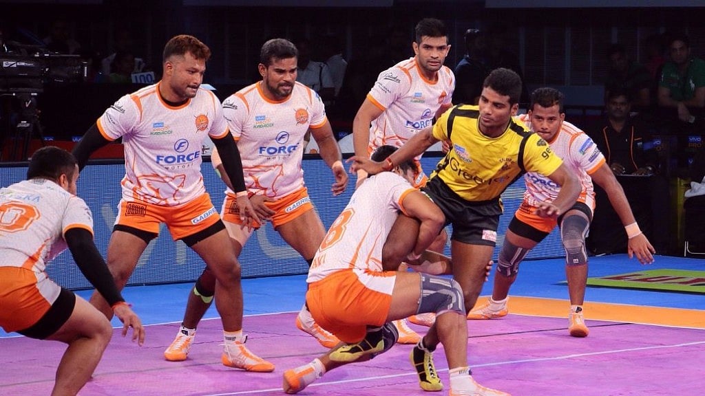 Puneri Paltan survived a second-half scare before defeating Telugu Titans 42-37.