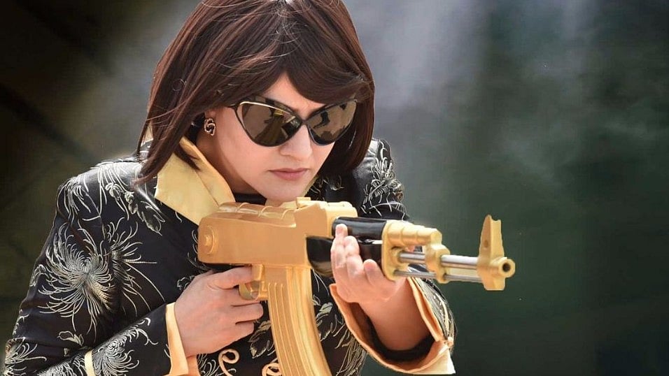 Honeypreet in MSG The Warrior: Lion Heart.