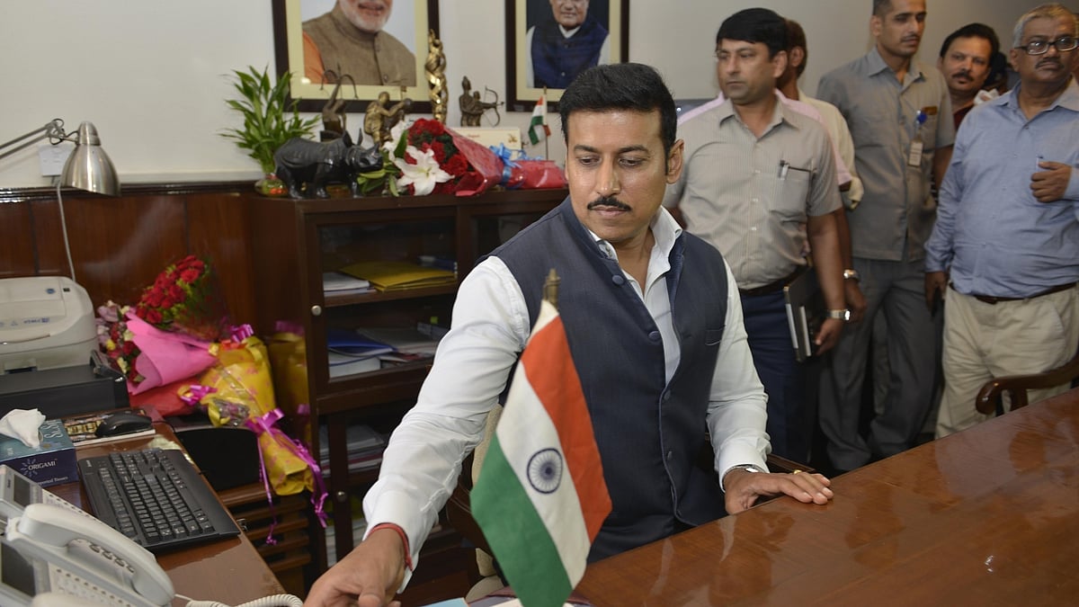 Indian Sports Minister Ranyawardhan Singh Rathore.