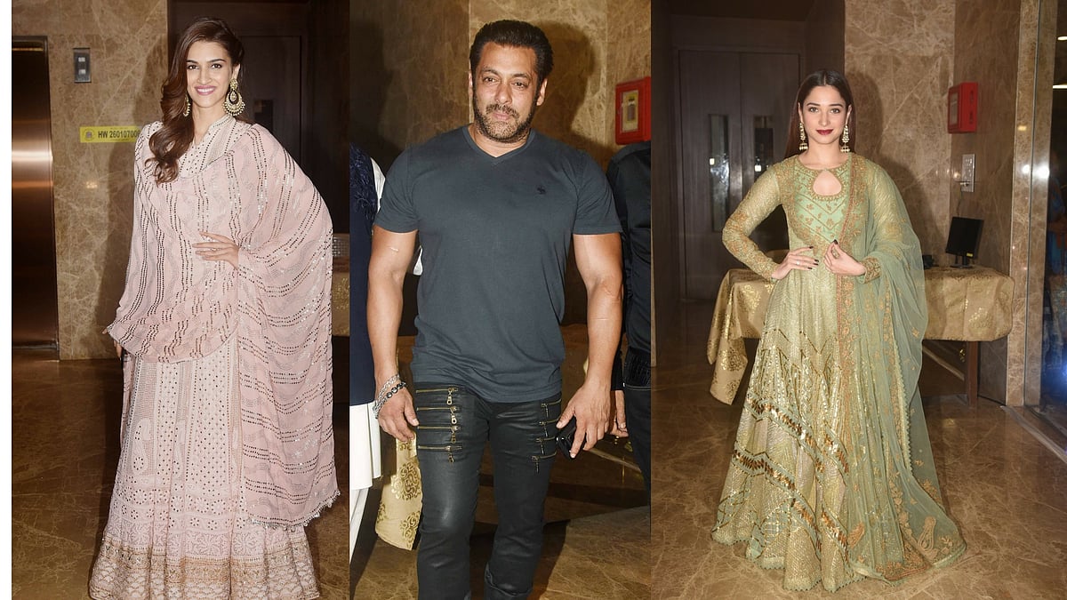 Kriti Sanon, Salman Khan and Tamannaah were among the Bollywood celebs who came in to party.