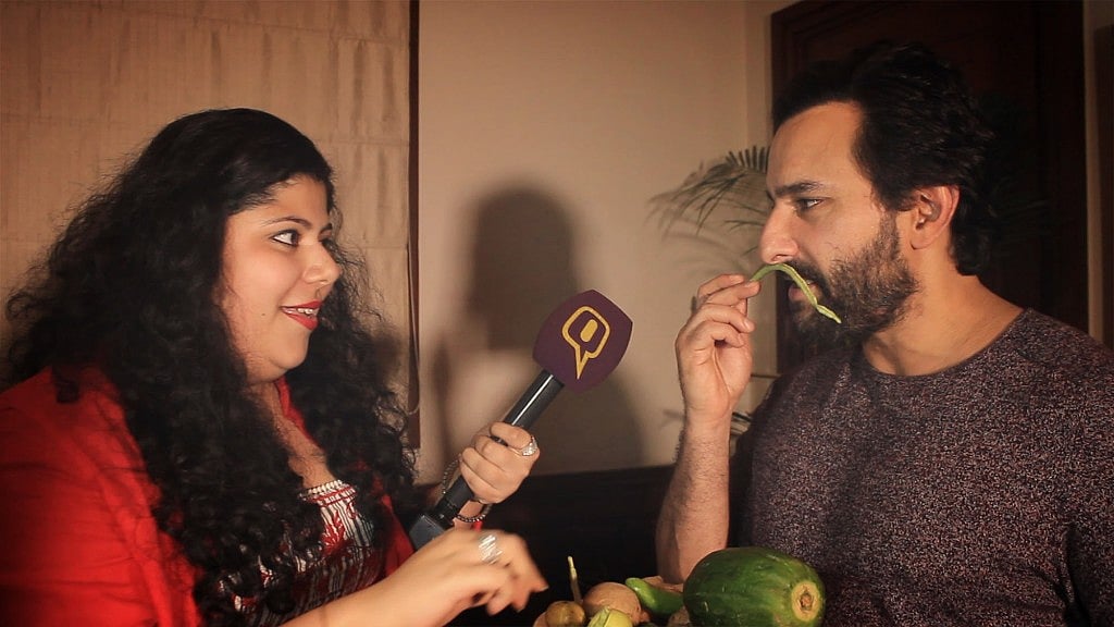 RJ Stutee shares a moment with Chef starrer, Saif Ali Khan.