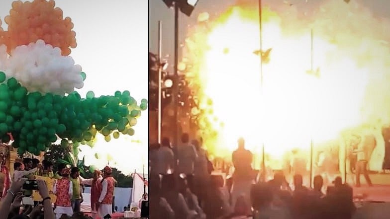 15 students suffered burns after gas balloons exploded in Sector 34, Chandigarh.