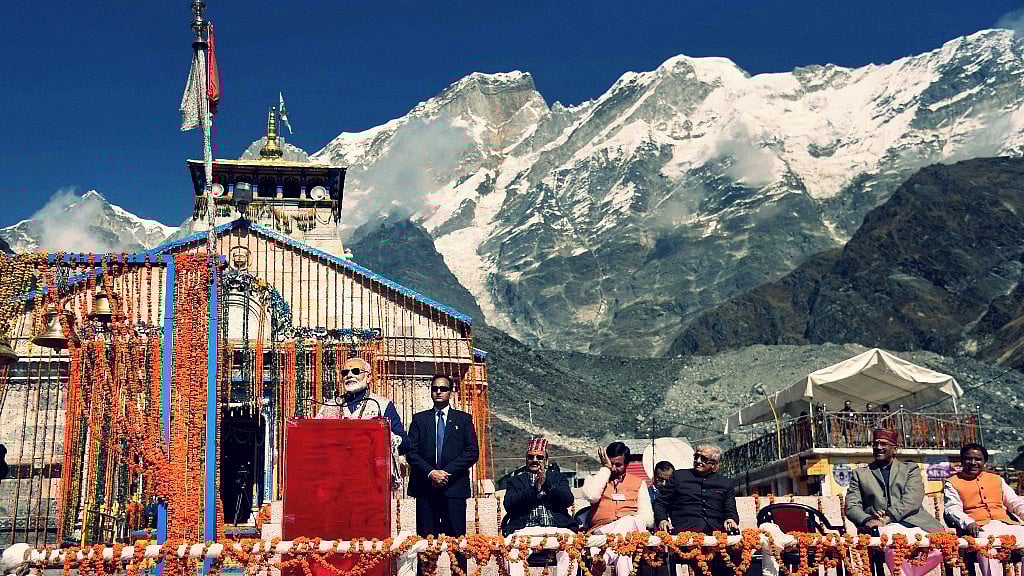 PM Narendra Modi in Kedarnath.