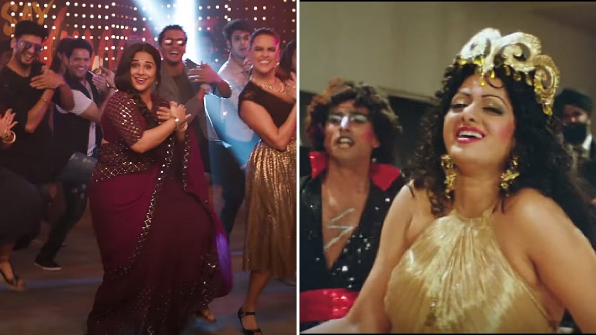 Vidya Balan and Sridevi in their own versions of <i>Hawa Hawai</i>.
