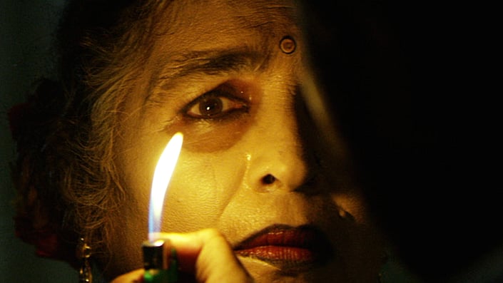 Sushma Deshpande in and as <i>Ajji.</i>