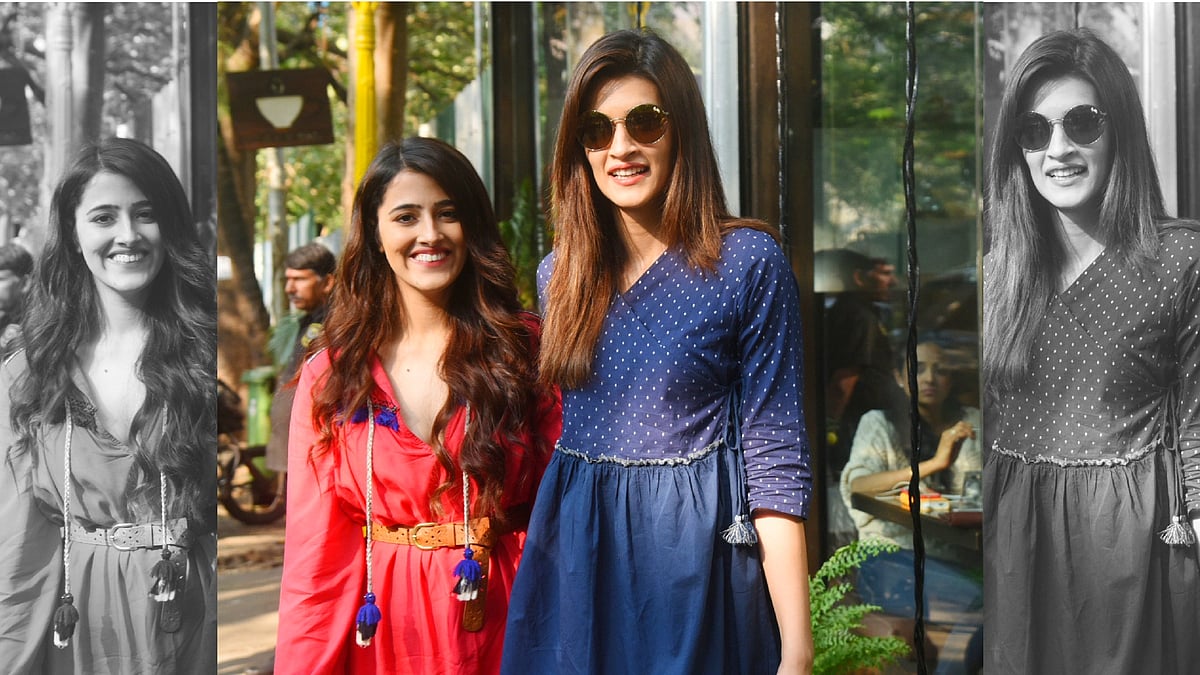 Kriti Sanon with sister Nupur.