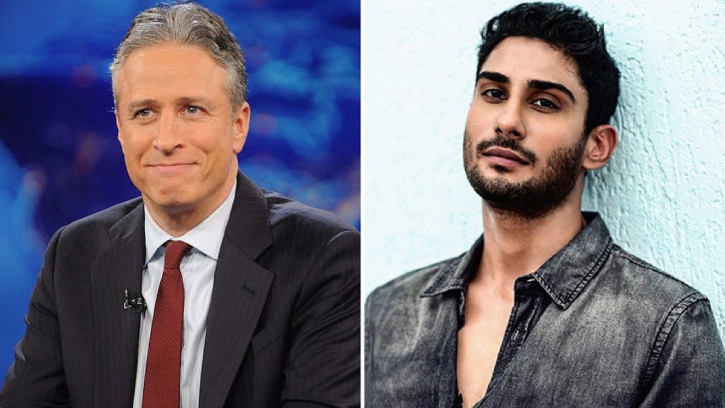 Jon Stewart and Prateik Babbar.
