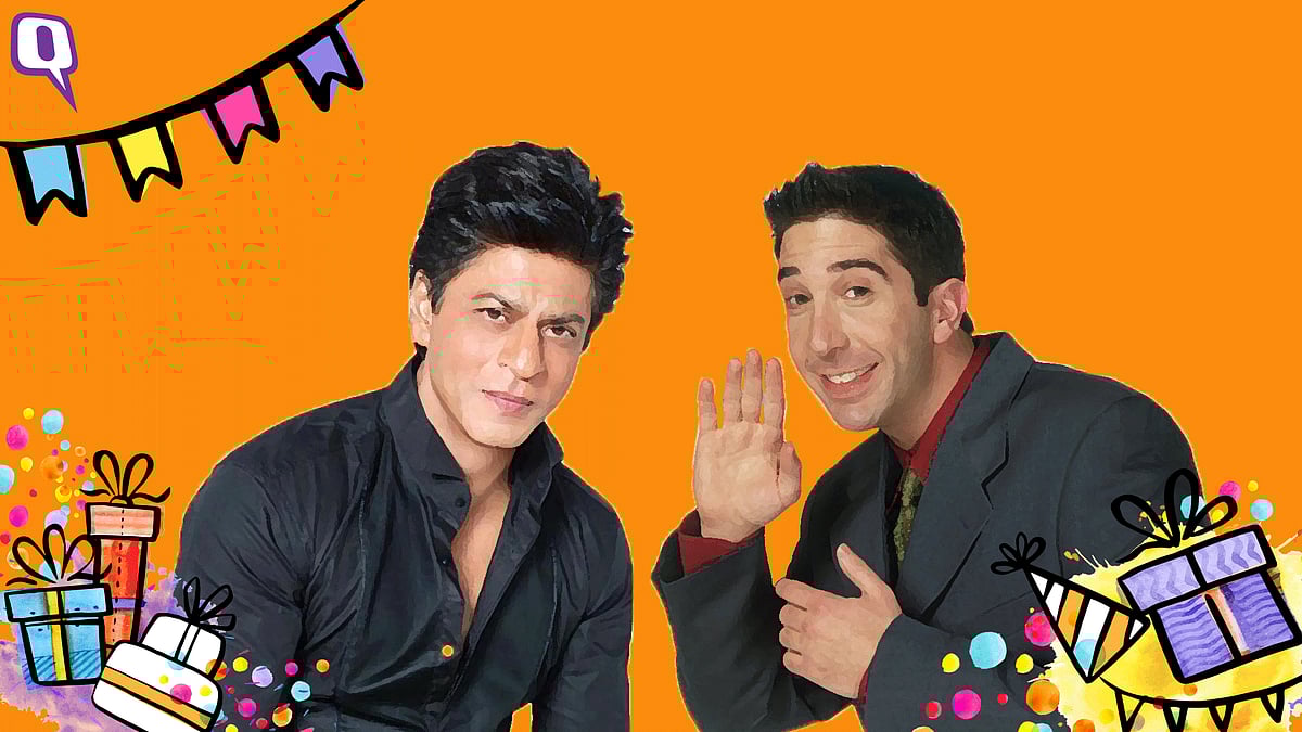 You share your birthday with the likes of actors Shah Rukh Khan (left) and David Schwimmer (right).&nbsp;
