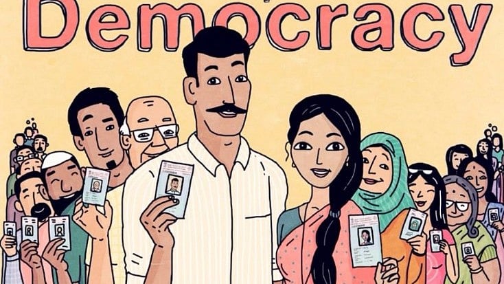 ‘Sentinels of Democracy’ is a comic series created to inspire young voters, especially women, to step out and exercise their democratic rights.
