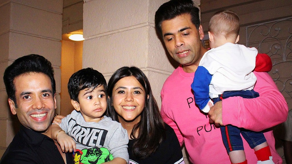 Tusshar Kapoor, Ekta Kapoor, Karan Johar celebrate Christmas with the little ones!&nbsp;