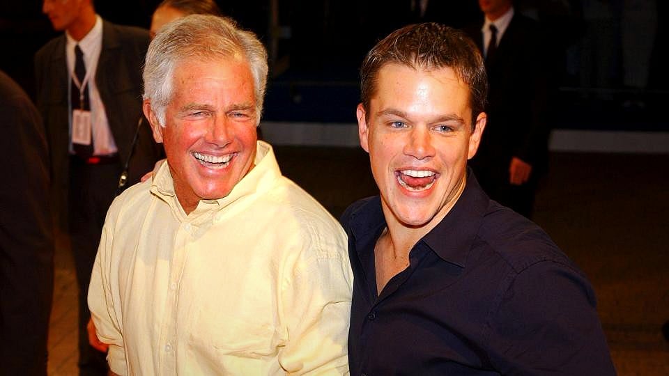 Matt Damon and his father, Kent Damon. 