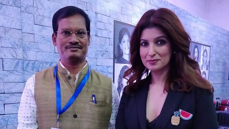Twinkle Khanna with the original ‘PadMan’, Arunachalam Muruganantham