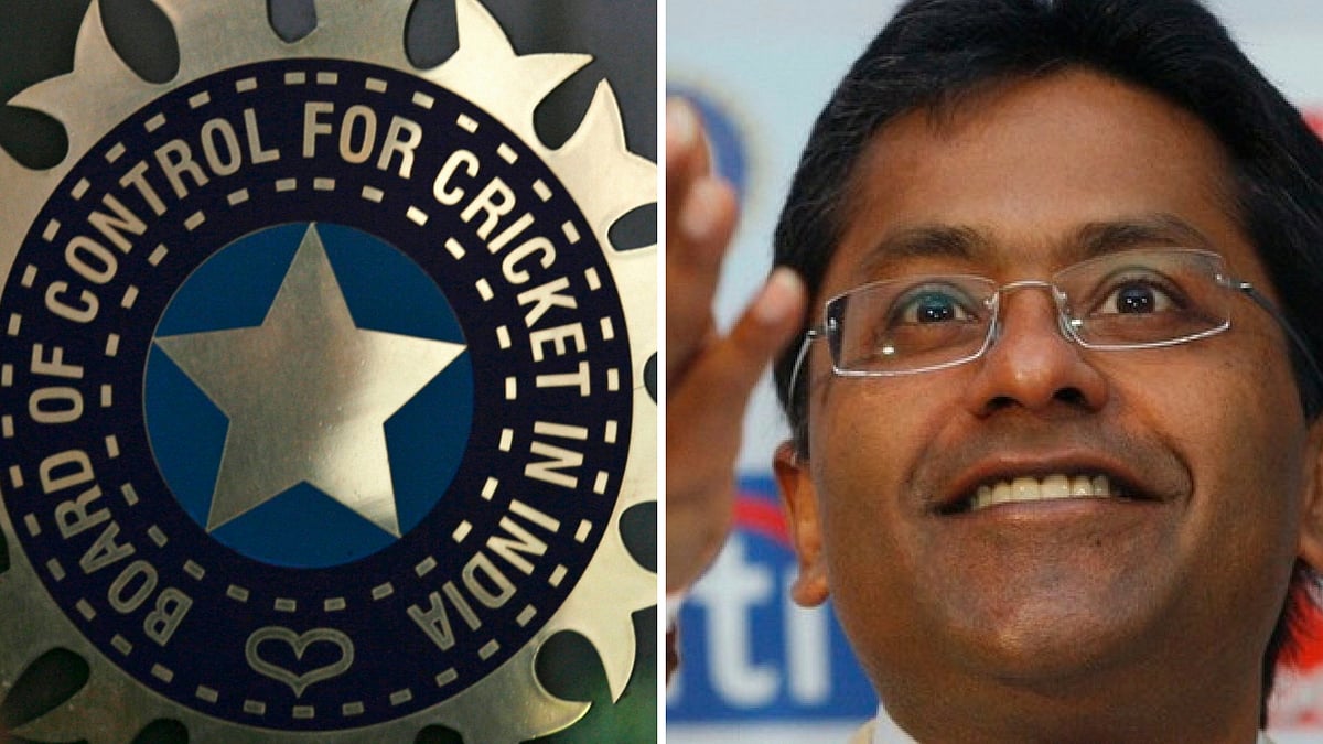 File photo of Lalit Modi (R).&nbsp;