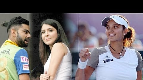 Anushka Sharma, Virat Kohli and Sania Mirza