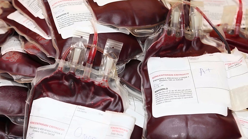 Representational image of blood bags.&nbsp;