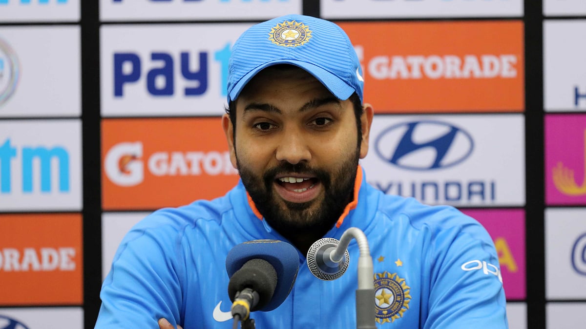 Rohit Sharma spoke to the media after scoring a century against Sri Lanka on Friday night.