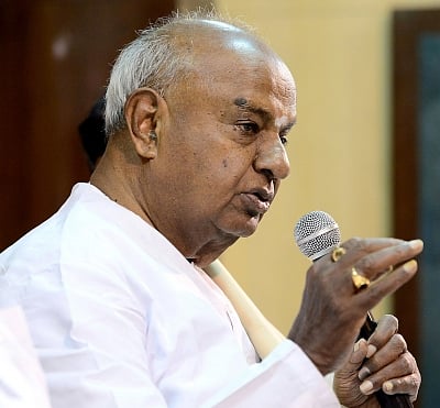H D Deve Gowda. (Photo: IANS)