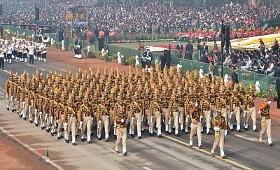 New Delhi: The ITBP Marching Contingent on Rajpath during Republic Day Parade 2018 in New Delhi Jan 26, 2018. (Photo: IANS/PIB)