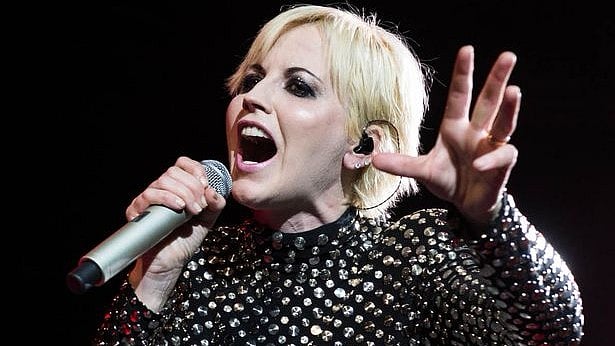 Dolores O’Riordan at a performance.&nbsp;