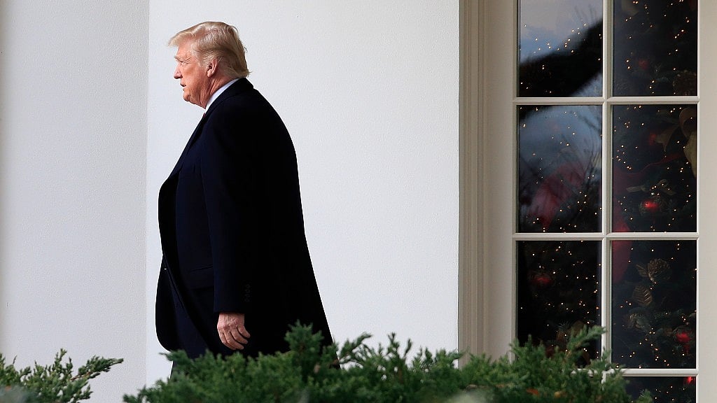 File image of US President Donald Trump in the White House