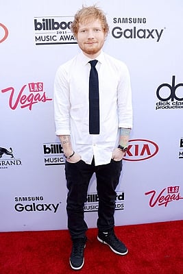 Las Vegas:  Singer Ed Sheeran at the Billboard Music Awards 2015 in the MGM Grand Garden Arena, Las Vegas on May 17, 2015.