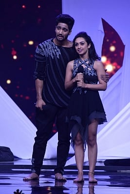 Mumbai: Choreographer Sanam Johar and actor Abigail Pande during the promotion of dance reality show Nach Baliye 8 in Mumbai in Mumbai on April 4, 2017. (Photo: IANS)