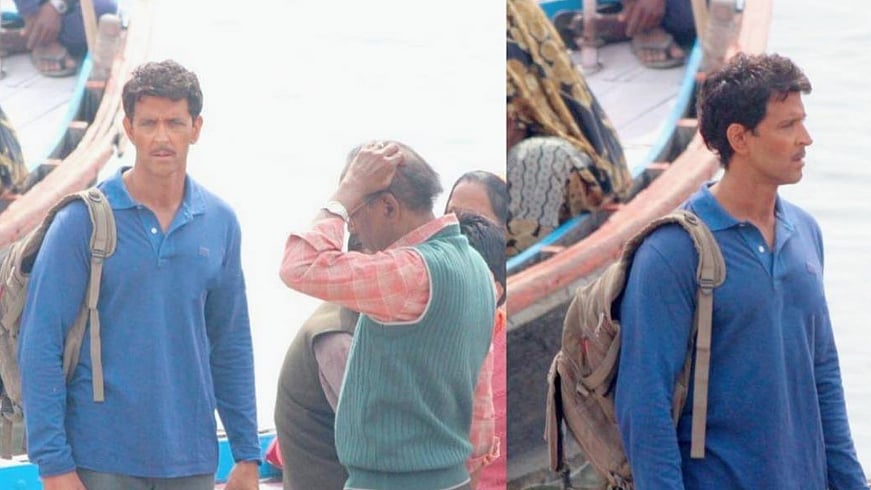 Hrithik Roshan as Anand Kumar on the sets of <i>Super 30.</i>