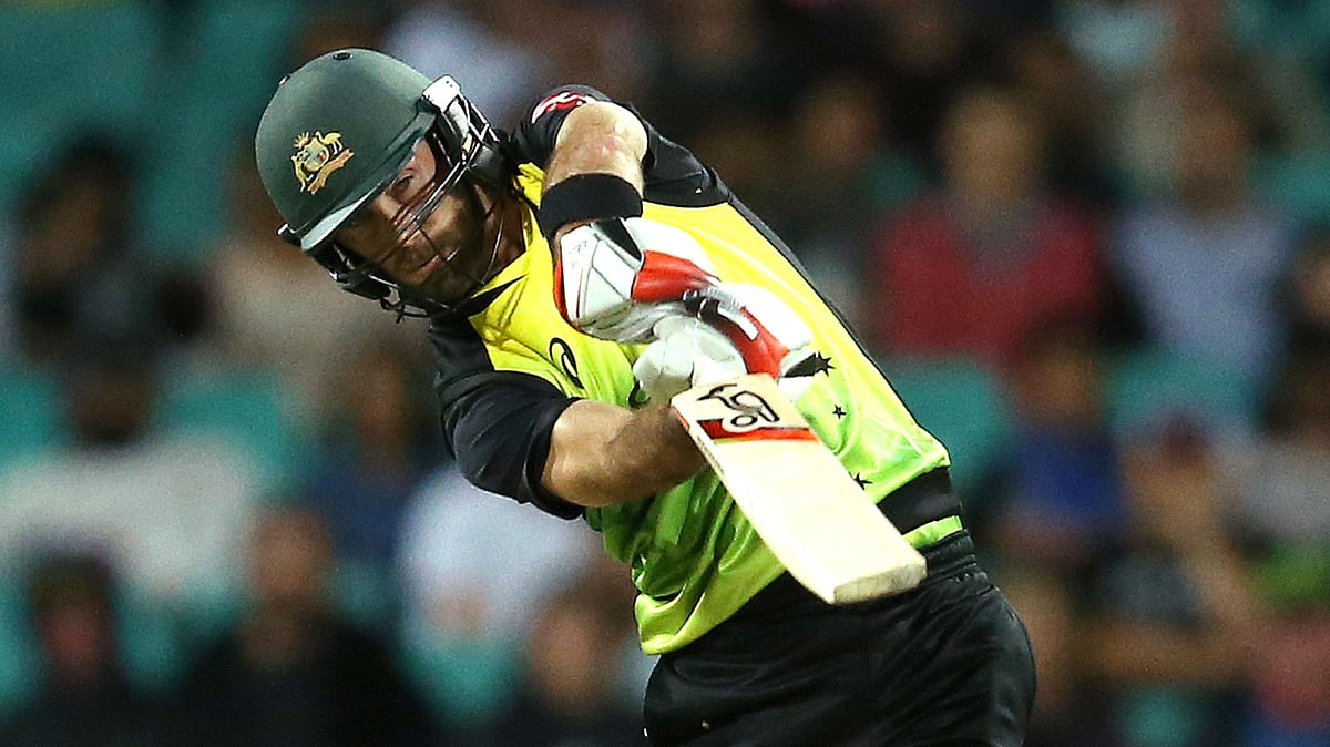 Glenn Maxwell in action.