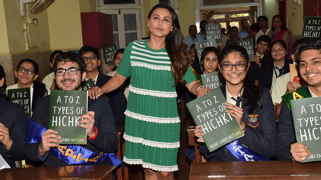Rani Mukerji promotes <i>Hichki. </i>