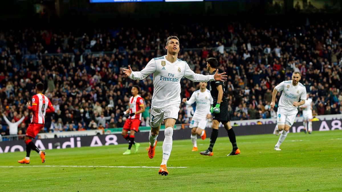 Real Madrid is in third place after a 6-3 win over Girona. 