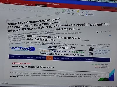 Ransomware attack. (File Photo: IANS)