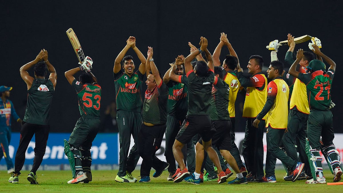 Bangladesh captain Shakib Al Hasan and reserve player Nurul Hasan were fined 25 percent of their match fees.