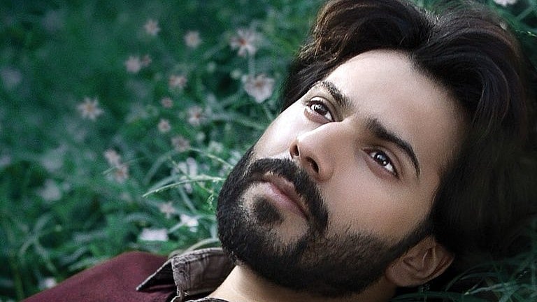 Varun Dhawan in a poster of <i>October</i>.