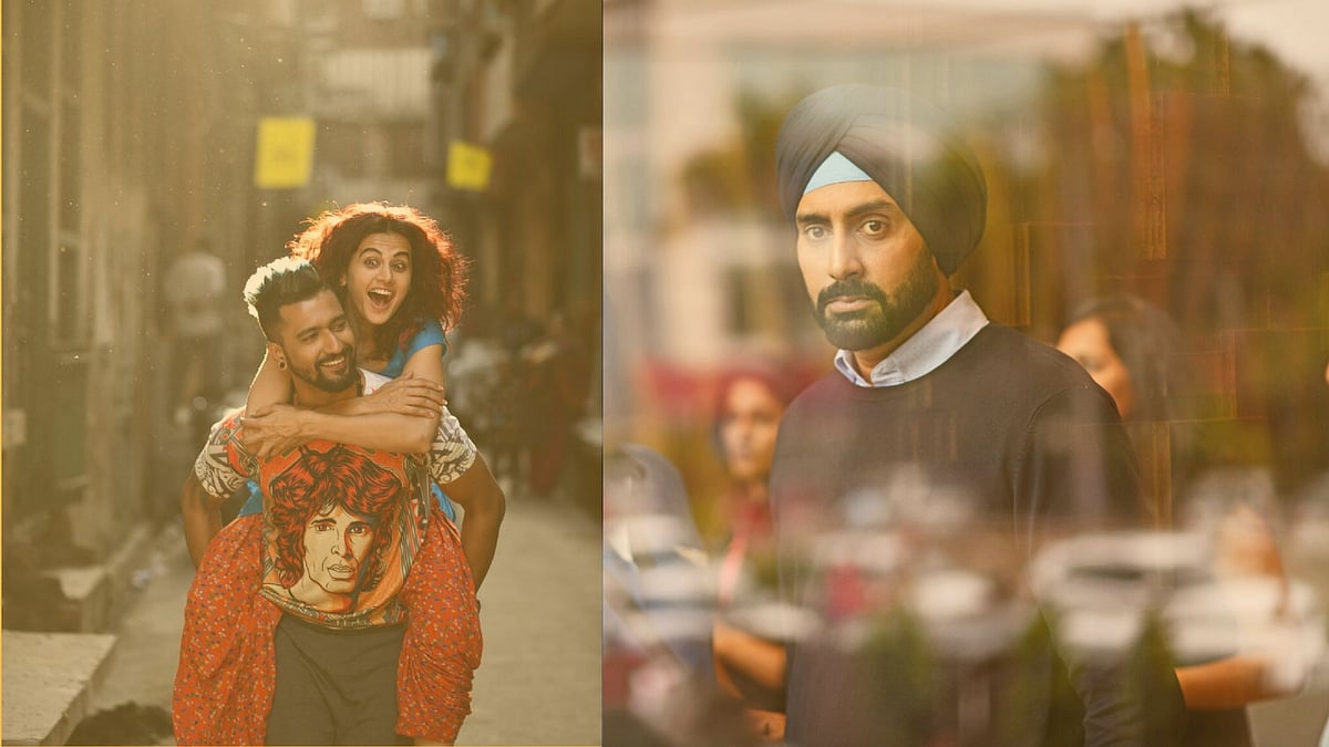 Vicky Kaushal, Taapsee Pannu and Abhishek Bachchan in <i>Manmarziyaan.</i>